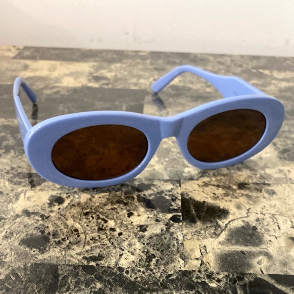 Blue Oval Sunglasses - Picture 4 of 4